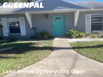 Yard Management in Port Orange, 32129, Front Yard Mowing by Everything Green , work completed in Dec , 2025
