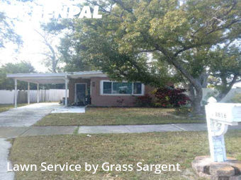 Lawn mowed in Seminole, 33777