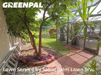 Yard Mowingin Plantation,33322,Lawn Care Service by Sabal Palm Lawn Srv., work completed in Dec , 2025