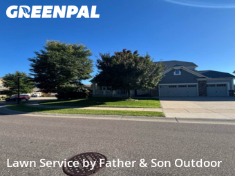 Yard Upkeep in Plymouth, 55446, Front Yard Mowing by Father & Son Outdoor, work completed in Nov , 2025