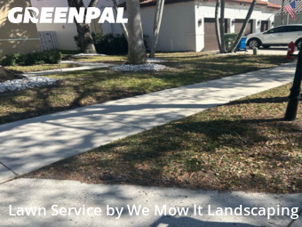 Lawn Cuttingin Weston,33326,Lawn Service by We Mow It Landscaping, work completed in Feb , 2026