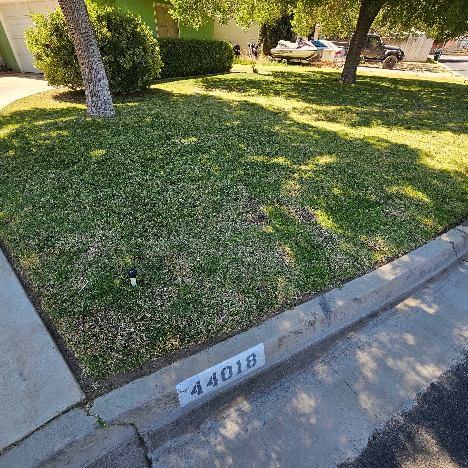 Lawn mowing work by Olivares Gardening  in Alhambra, CA
