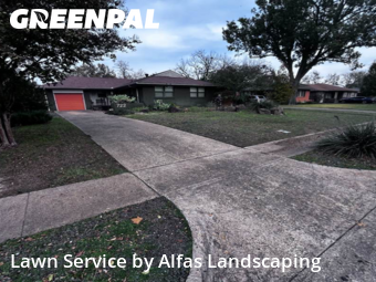 Lawn Mowingin Richardson,75080,Grass Cut by Alfas Landscaping, work completed in Dec , 2025