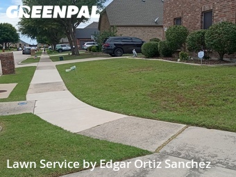 Lawn mowed in Allen, 75002