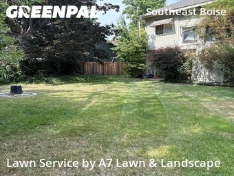 Completed mowing work