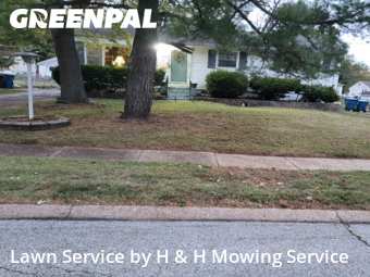 Yard Cuttingin Ferguson,63135,Lawn Cut by H & H Mowing Service, work completed in Feb , 2026