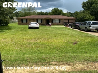 Completed mowing work