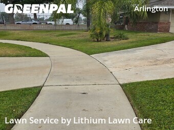 Lawn mowing work completed in Riverside, CA