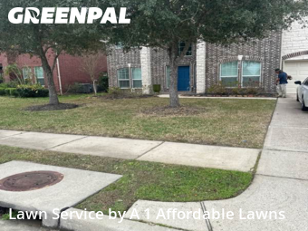 Lawn Cutin Friendswood,77546,Lawn Mow by A 1 Affordable Lawns, work completed in Jan , 2026