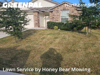 Lawn Cuttingin Converse,78109,Lawn Mowing by Honey Bear Mowing, work completed in Dec , 2025