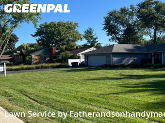 Lawn Mowingin Palatine,60074,Grass Cutting by Fatherandsonhandyman, work completed in Dec , 2025
