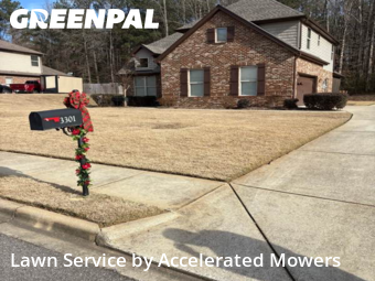 Yard Mowing in Trussville, 35173, Front Yard Mowing by Accelerated Mowers , work completed in Dec , 2025