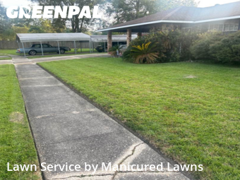 Backyard Landscaping In Baton Rouge,70812,Landscaping Installation by Manicured Lawns, work completed in Nov , 2025
