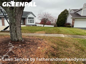 Yard Cutting in Bartlett, 60103, Backyard Mowing by Fatherandsonhandyman, work completed in Dec , 2025