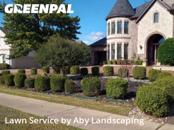 Lawn Mowing in Allen, 75013, Lawn Maintenance by Aby Landscaping, work completed in Dec , 2025