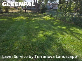 Front Yard Mowing in Streamwood, 60107, Lawn Management by Terranova Landscape, work completed in Nov , 2025