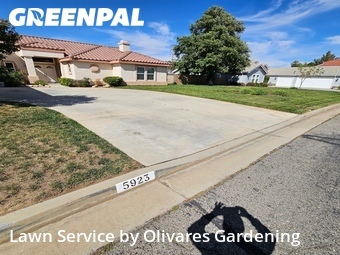 Lawn mowing work completed in Palmdale, CA