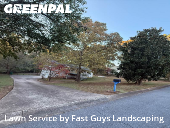 Front Yard Mowing in Woodstock, 30188, Yard Maintenance by Fast Guys Landscaping, work completed in Nov , 2025