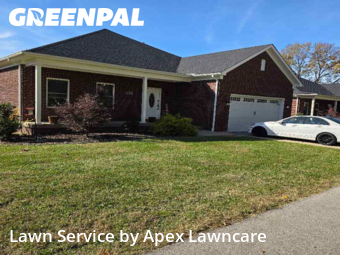 Front Yard Mowing in Cambridge, 40220, Backyard Mowing by Apex Lawncare, work completed in Nov , 2025