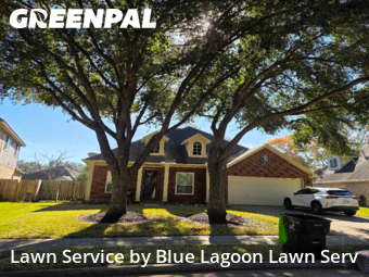Lawn Servicein Missouri City,77459,Grass Cutting by Blue Lagoon Lawn Serv, work completed in Dec , 2025
