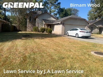 Lawn Mowingin Spring,77373,Lawn Cutting by J.A Lawn Service, work completed in Dec , 2025