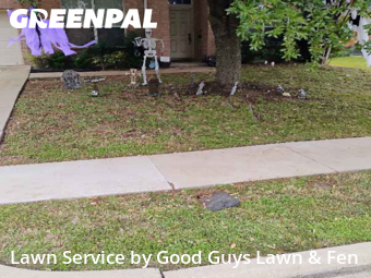 Lawn Carein Mansfield,76063,Yard Mowing by Good Guys Lawn & Fen, work completed in Nov , 2025