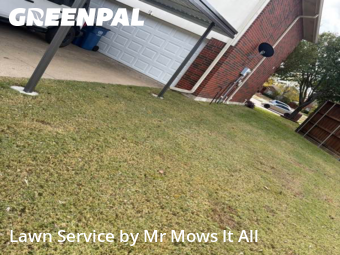 Front Yard Mowing in Allen, 75002, Yard Grooming by Mr Mows It All, work completed in Nov , 2025