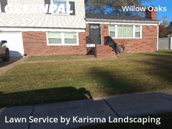 Yard Care Services in Hampton, 23669, Front Yard Mowing by Karisma Landscaping, work completed in Nov , 2025