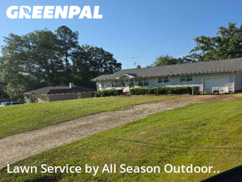 Turf Services in Valley, 36854, Front Yard Mowing by All Season Outdoor.., work completed in Nov , 2025