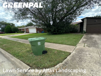Lawn Mowing Servicein The Colony,75056,Yard Cutting by Alfas Landscaping, work completed in Nov , 2025