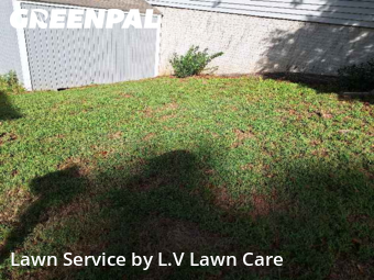 Lawn Work in Centreville, 20120, Front Yard Mowing by L.V Lawn Care, work completed in Nov , 2025