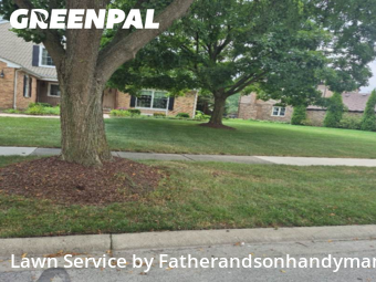 Grass Cuttingin Palatine,60067,Lawn Cut by Fatherandsonhandyman, work completed in Oct , 2025