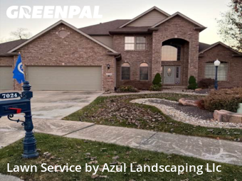 Front Yard Mowing in Edwardsville, 62025, Lawn Services by Azul Landscaping Llc, work completed in Dec , 2025