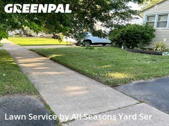 Completed mowing work