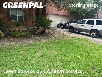 Grass Cutin The Woodlands,77382,Yard Mowing by J.A Lawn Service, work completed in Oct , 2025