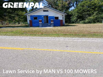 Property Maintenance in East St. Louis, 62207, Front Yard Mowing by MAN VS 100 MOWERS, work completed in Nov , 2025