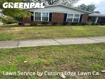Lawn Maintenancein Florissant,63034,Yard Mowing by Cutting Edge Lawn Ca, work completed in Feb , 2026