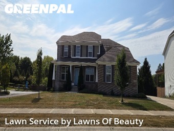 Yard Work in Zionsville, 46077, Front Yard Mowing by Lawns Of Beauty, work completed in Oct , 2025