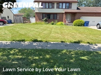 Completed mowing work