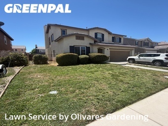 Yard Mowingin Lancaster,93535,Lawn Cutting by Olivares Gardening , work completed in Jun , 2026