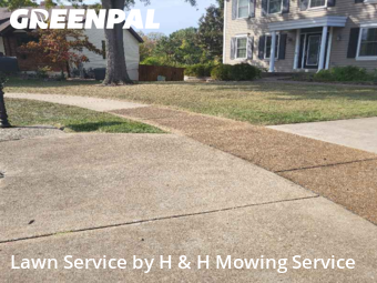 Lawn Mowin Chesterfield,63017,Lawn Mow by H & H Mowing Service, work completed in Dec , 2025