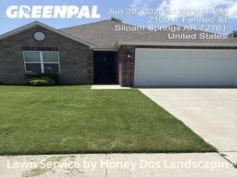 Lawn mowed in Siloam Springs, 72761