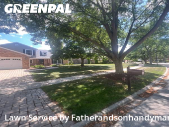 Yard Mowingin Palatine,60067,Lawn Cutting by Fatherandsonhandyman, work completed in Oct , 2025