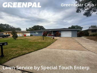 Grass Cutin Clearwater,33763,Lawn Mow by Special Touch Enterp, work completed in Jan , 2026