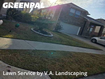 Lawn Mowing Servicein Conroe,77304,Grass Cut by V.A. Landscaping, work completed in Jan , 2026