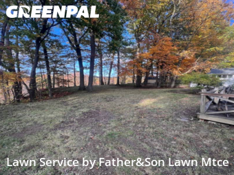 Front Yard Mowing in Brook Park, 44142, Garden Trimming by Father&Son Lawn Mtce, work completed in Nov , 2025