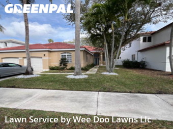 Lawn Cutin Weston,33326,Lawn Service by Wee Doo Lawns Llc, work completed in Dec , 2025