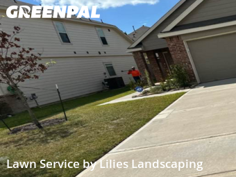 Yard Cuttingin Conroe,77301,Lawn Cut by Lilies Landscaping, work completed in Dec , 2025