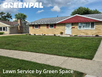 Mowing Services in Woodridge, 60517, Lawn Cutting by Green Line, work completed in Aug , 2025