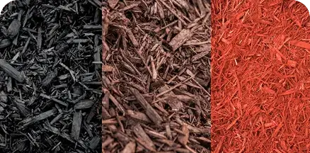 Dyed landscaping mulch in Merced, CA